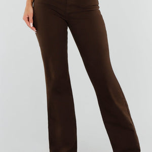 NEW071026 Bruine High Waist Straight Leg Tall Jeans