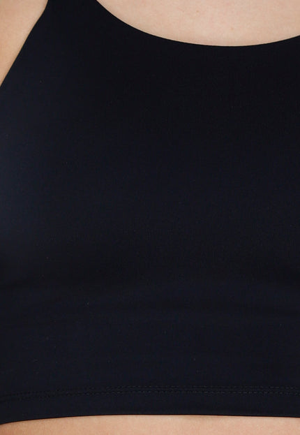 NEW080426 Zwarte Basic Stretch Top met Pads
