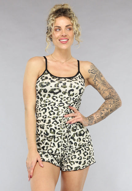 NEW0805 2-Delige Pyjama Set met Panterprint