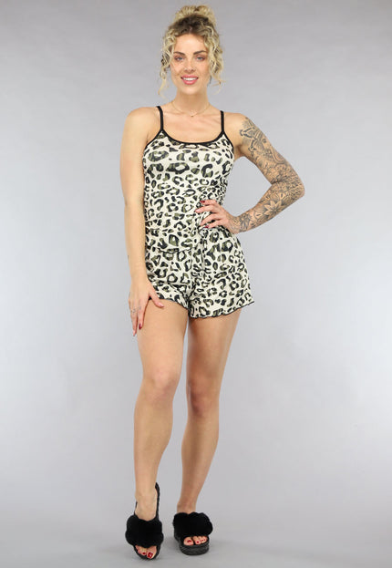 NEW0805 2-Delige Pyjama Set met Panterprint