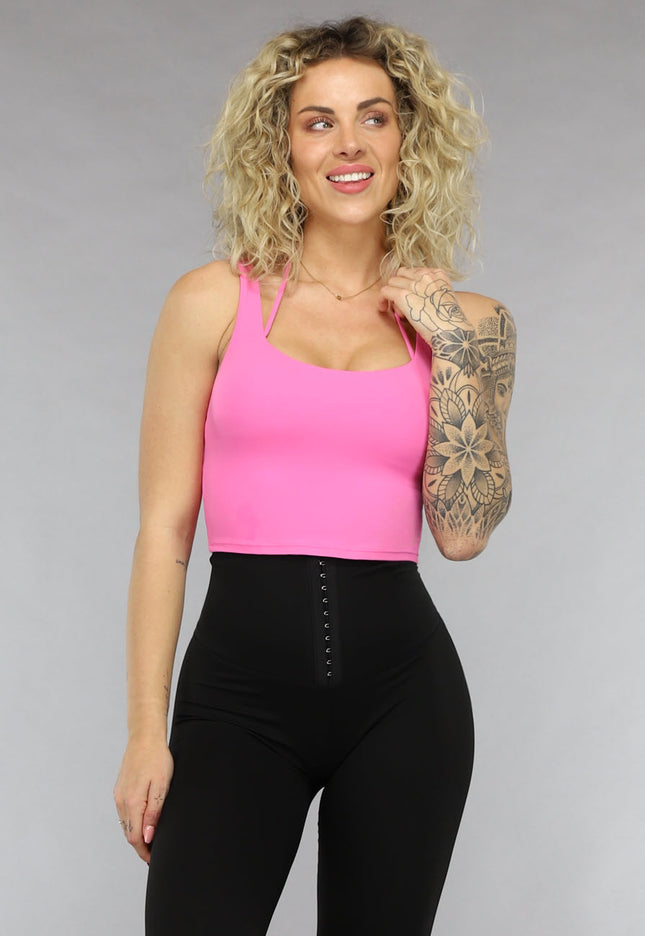 NEW0805 Roze Sport-bh met Uitneembare Pads