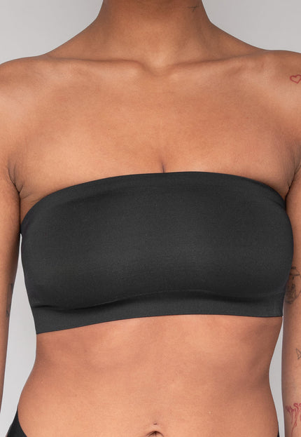NEW0805 Zwarte Stretchy Bandeau Top