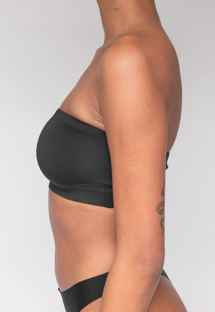 NEW0805 Zwarte Stretchy Bandeau Top