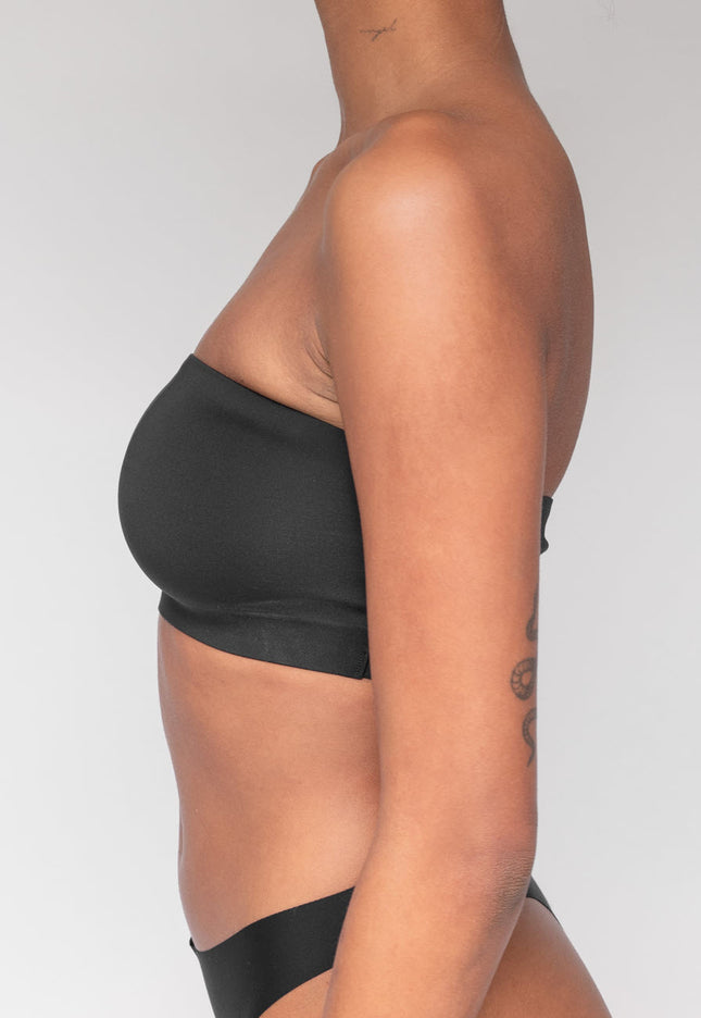 NEW0805 Zwarte Stretchy Bandeau Top