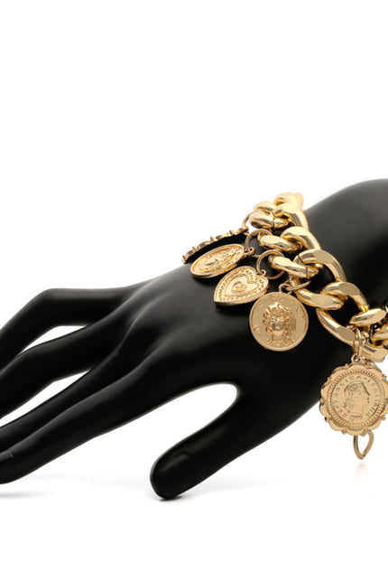 NEW0806 Chunky Armband met Munten