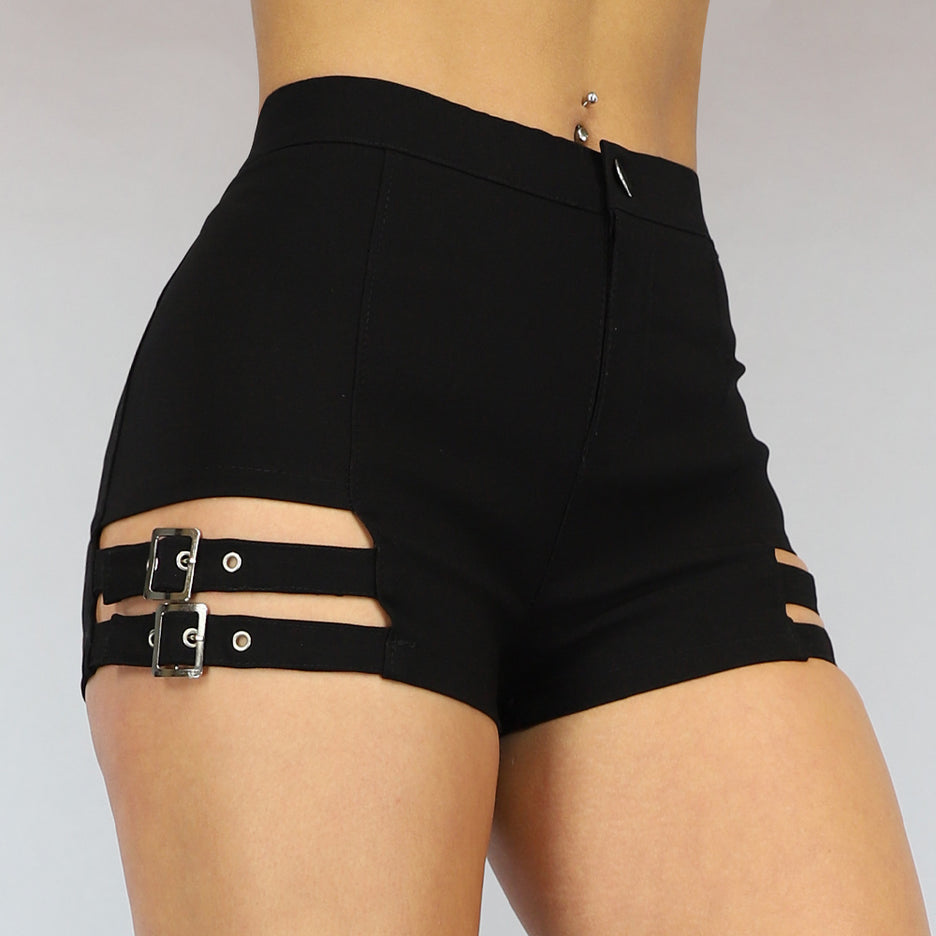 NEW0806 Zwart Broekje met Riempjes