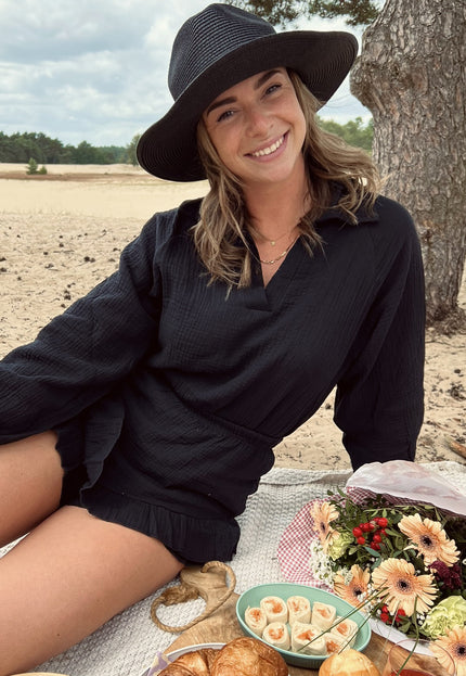 NEW0806 Zwarte Basic Hoed