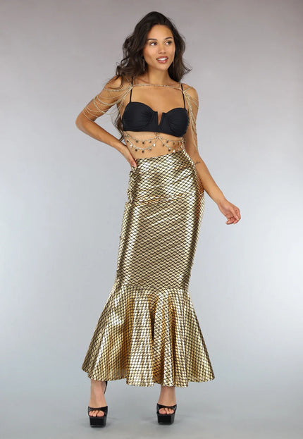 NEW0806 Zwarte Bikinitop met Gouden Details