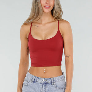 NEW080726 Bordeaux Sporttop met Pads