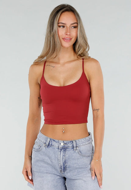 NEW080726 Bordeaux Sporttop met Pads