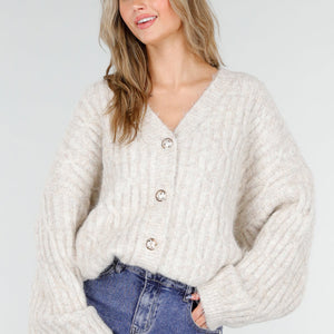 NEW081025 Beige Gebreid Vest