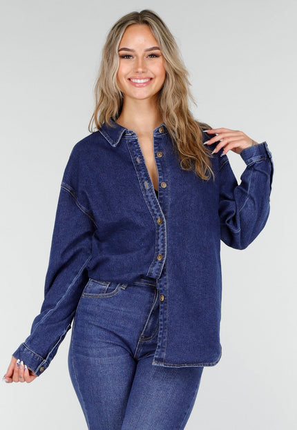 Redial Jeans Blauwe Denim Blouse