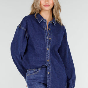 Redial Jeans Blauwe Denim Blouse