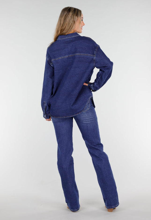 Redial Jeans Blauwe Denim Blouse