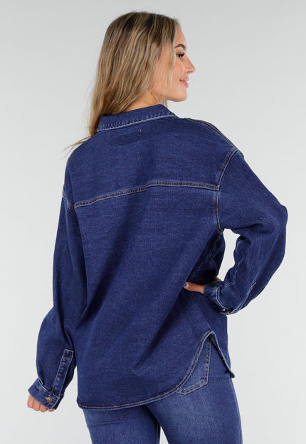 Redial Jeans Blauwe Denim Blouse