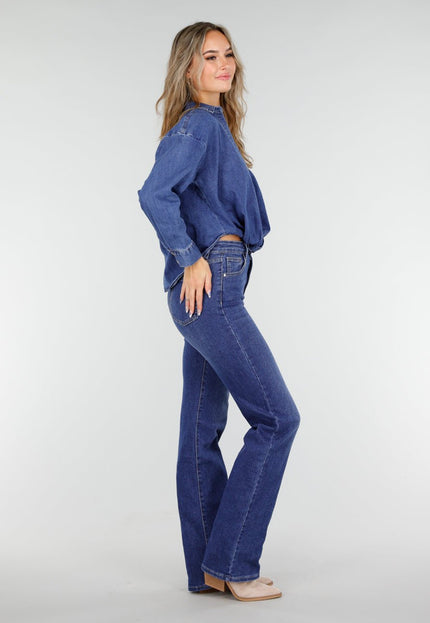 Redial Jeans Blauwe Spijkerblouse