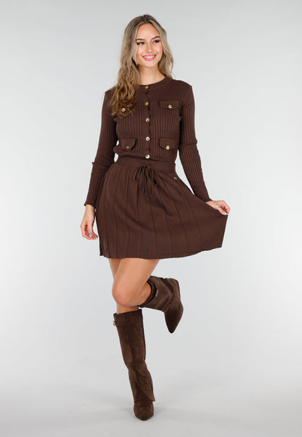 NEW081025 Bruine Matchende Stretch Set