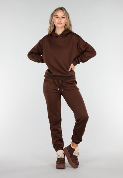 NEW081025 Donkerbruin Joggingpak