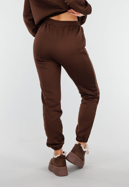NEW081025 Donkerbruin Joggingpak