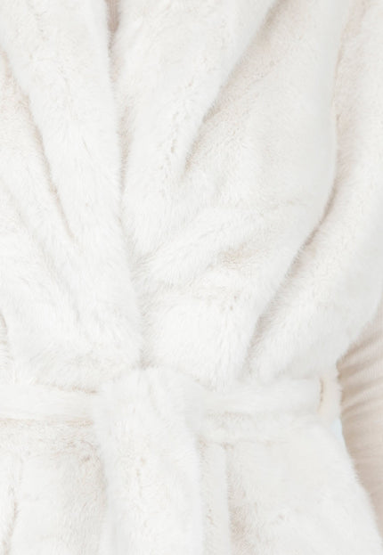 NEW081025 Faux Fur Bodywarmer Crème