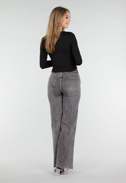 Redial Jeans Grijze Stretch High Waist Jeans