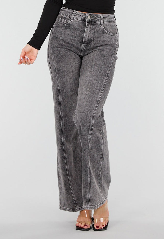 Redial Jeans Grijze Stretch High Waist Jeans