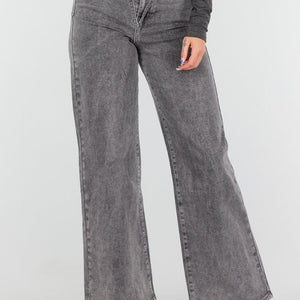 Redial Jeans Grijze Stretch Wide Leg Jeans