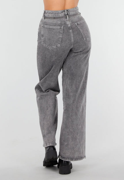 Redial Jeans Grijze Stretch Wide Leg Jeans