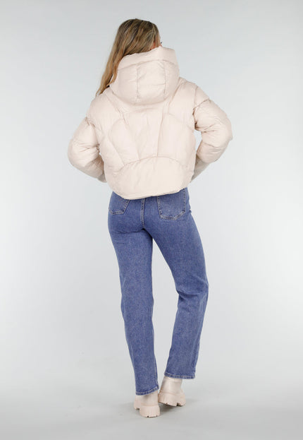 NEW081025 Pufferjas Lichtbeige
