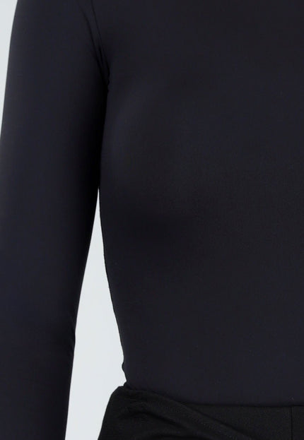 NEW081025 Skins Zwarte Basic String Bodysuit