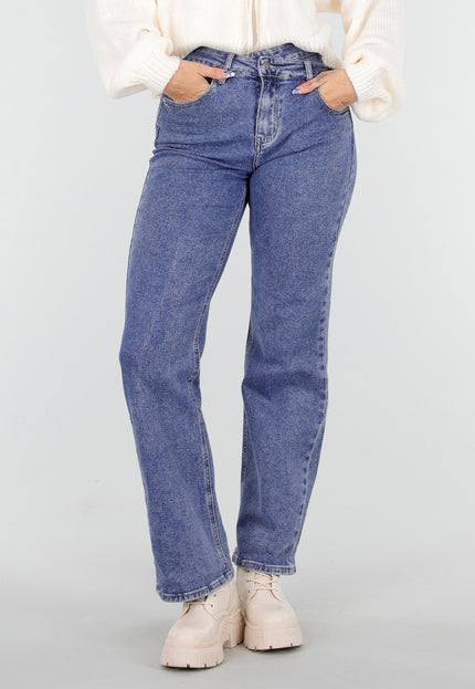 OP=OP.49.NL Straight Jeans Stretch Mid Blue