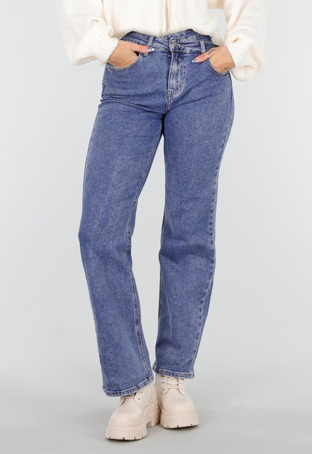 OP=OP.49.NL Straight Jeans Stretch Mid Blue