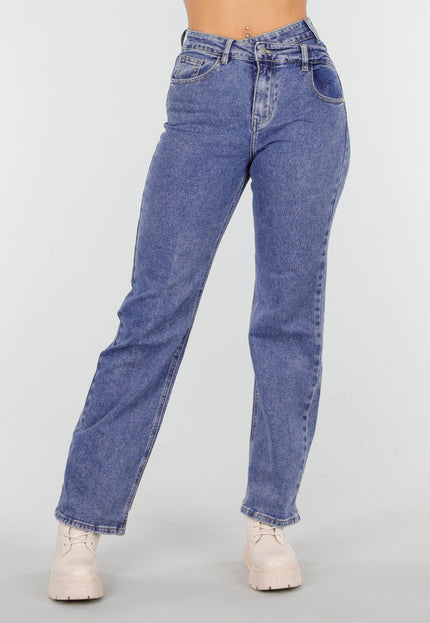 OP=OP.49.NL Straight Jeans Stretch Mid Blue