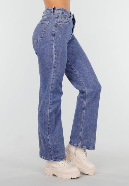 OP=OP.49.NL Straight Jeans Stretch Mid Blue