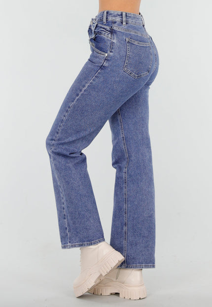 OP=OP.49.NL Straight Jeans Stretch Mid Blue