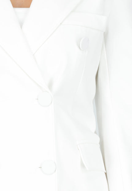 OP=OP.05.NL Witte Double Breasted Blazer