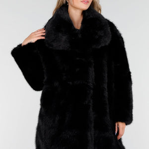 NEW081025 Zwarte Bontjas