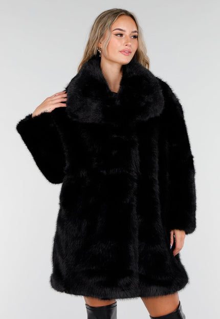 NEW081025 Zwarte Bontjas