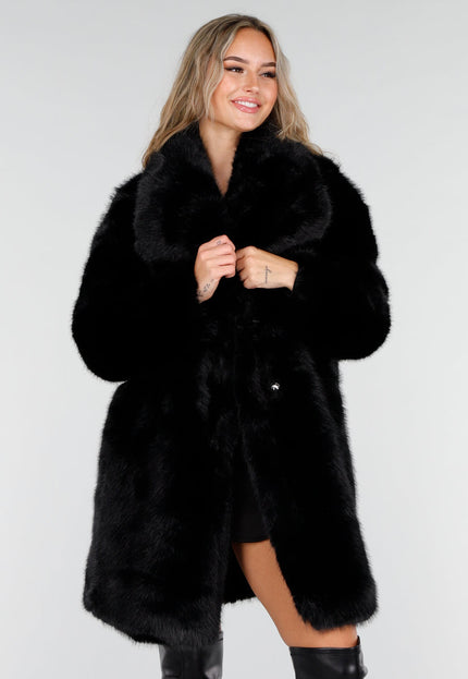 NEW081025 Zwarte Bontjas