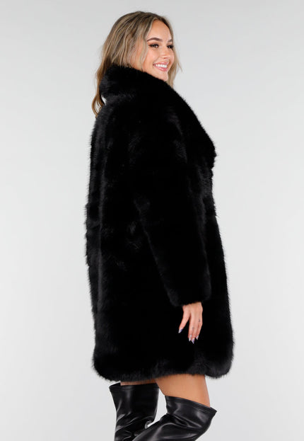 NEW081025 Zwarte Bontjas