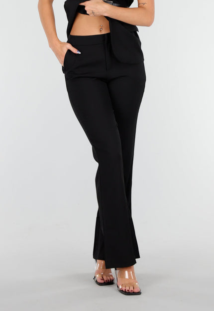 NEW081025 Zwarte Two Piece Set met Gilet