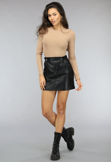 NEW0811 Gladde Longesleeve Nude Bodysuit