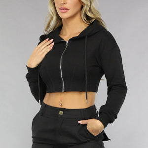 NEW0811 Zwart Cropped Korset Look Vestje