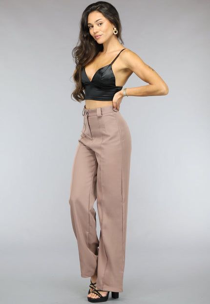 NEW0811 Zwarte Satin Look Triangel Crop Top