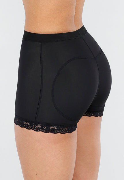 NEW090425 Zwart Padded Butt Lift Broekje met Stretch