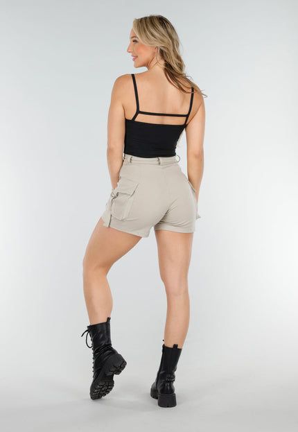 NEW090725 Zwarte Cut-Out Top met Pads