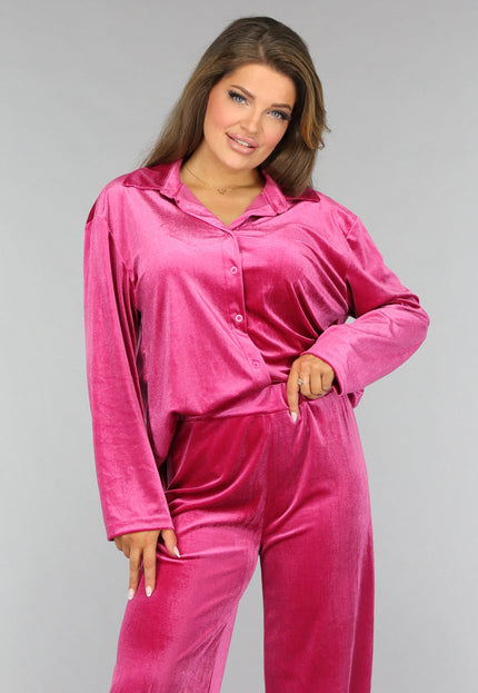 OP=OP.AV.12 Roze Fluwelen Two Piece