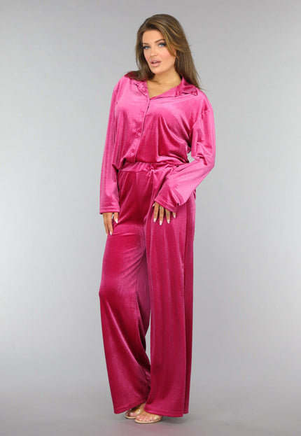 OP=OP.AV.12 Roze Fluwelen Two Piece