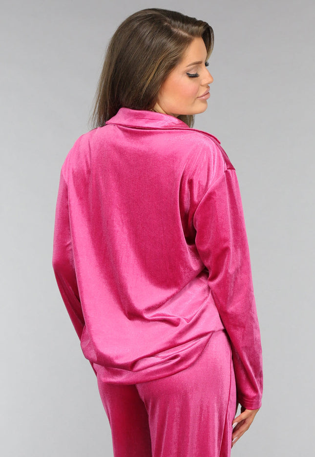 OP=OP.AV.12 Roze Fluwelen Two Piece