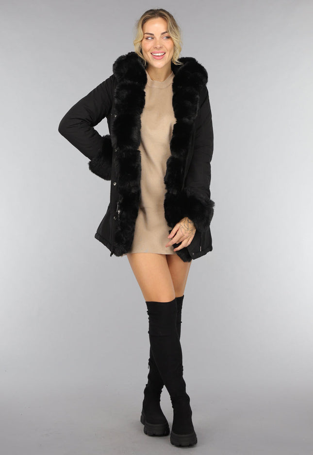 NEW0910 Zwarte Hoge Overknee Laarzen met Zachte Voering